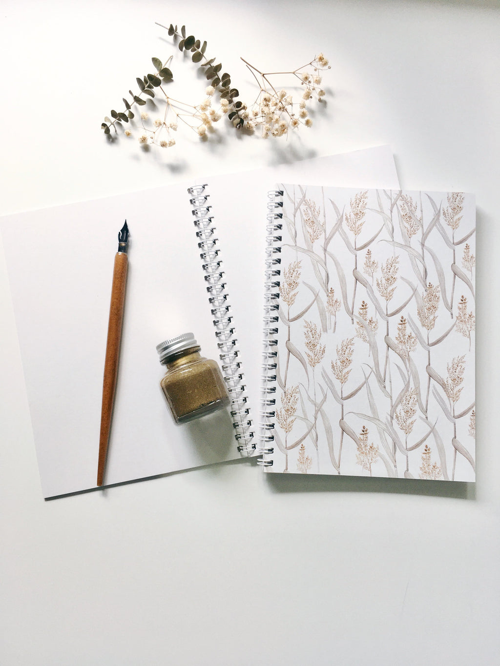 Botanical spiral notebook - 100% recycled