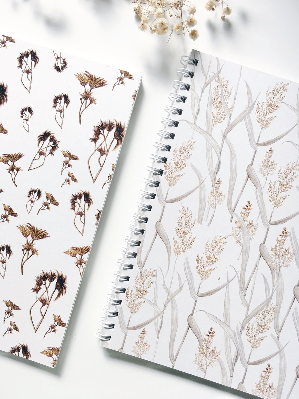 Botanical spiral notebook - 100% recycled