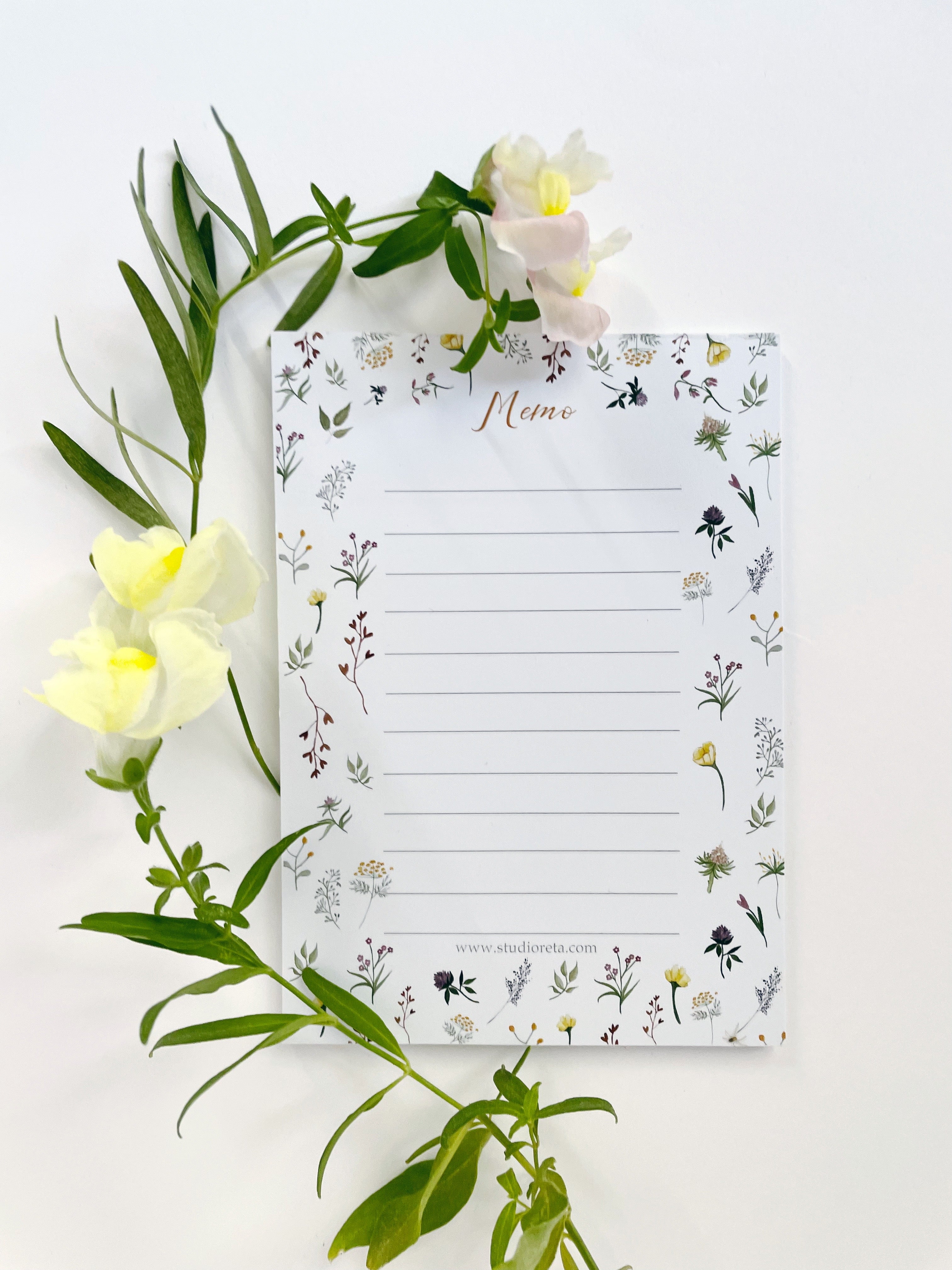 Wildflower notepad