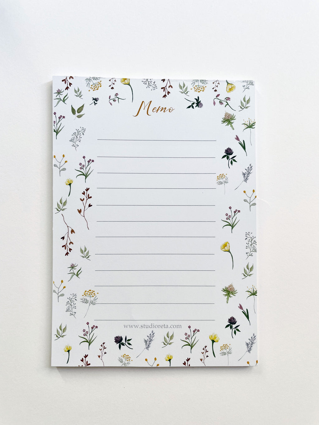 Wildflower notepad