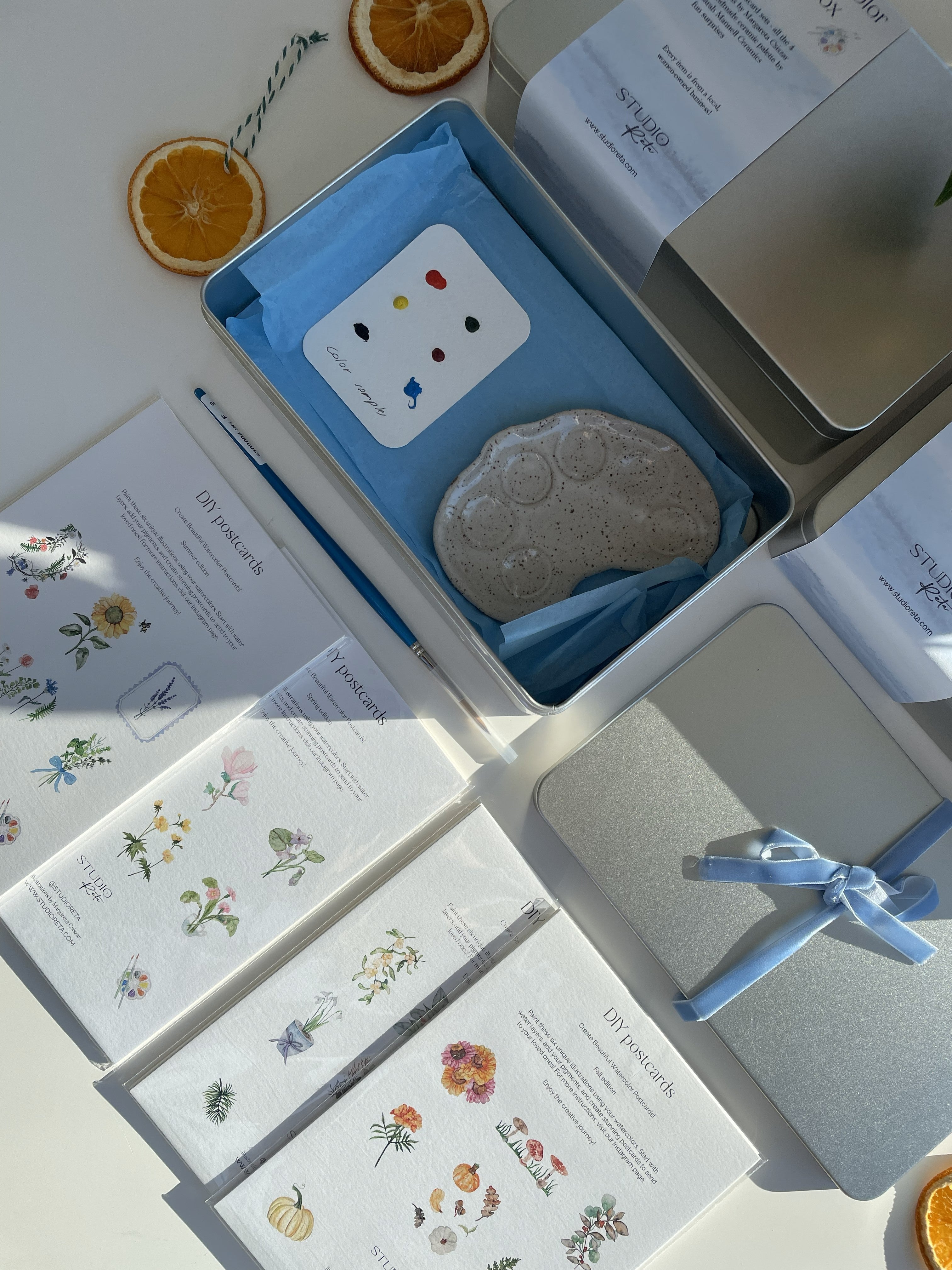 DIY Watercolor Gift Box