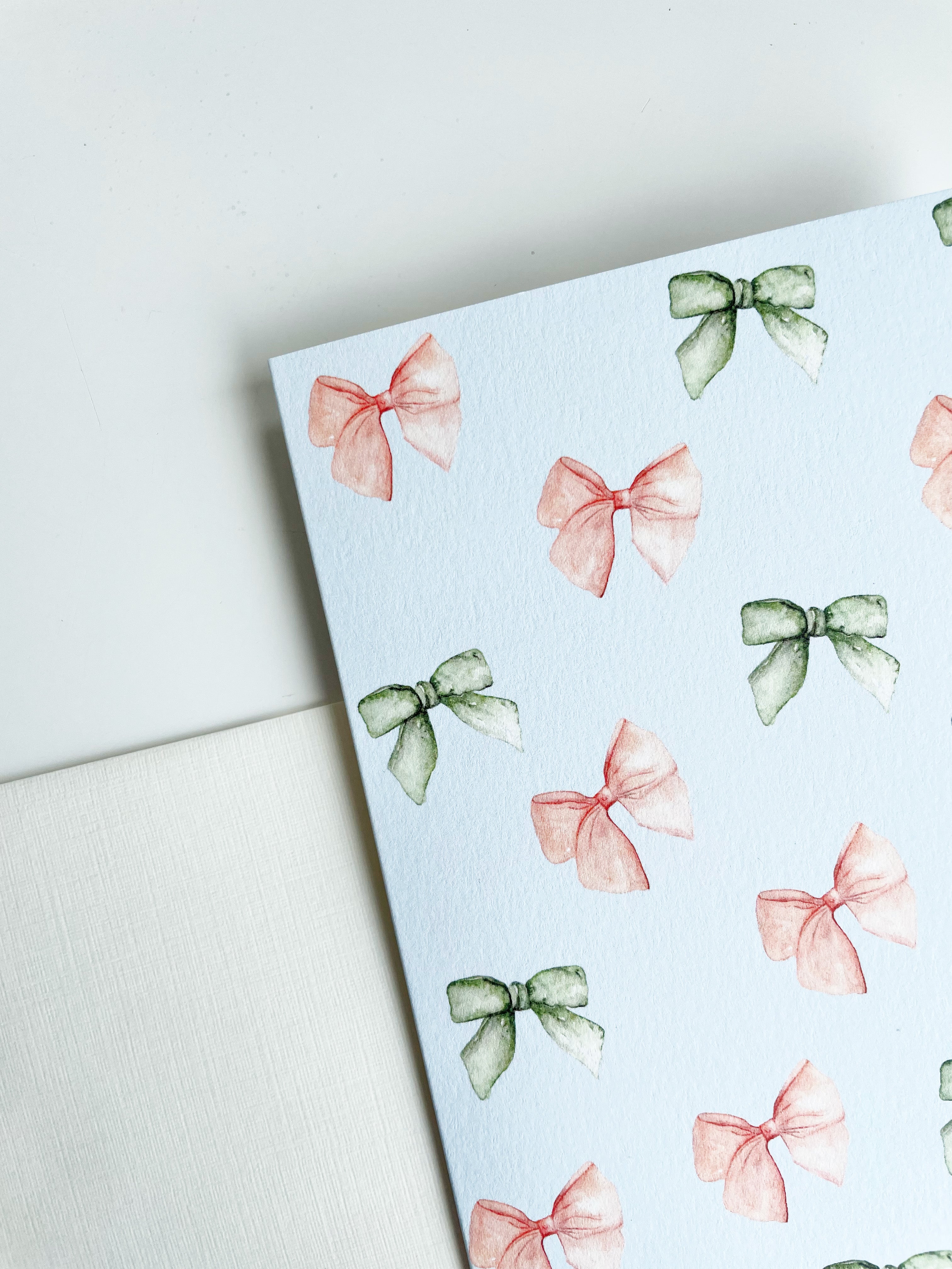 Tiny bows - greeting card