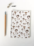 Botanical spiral notebook - 100% recycled