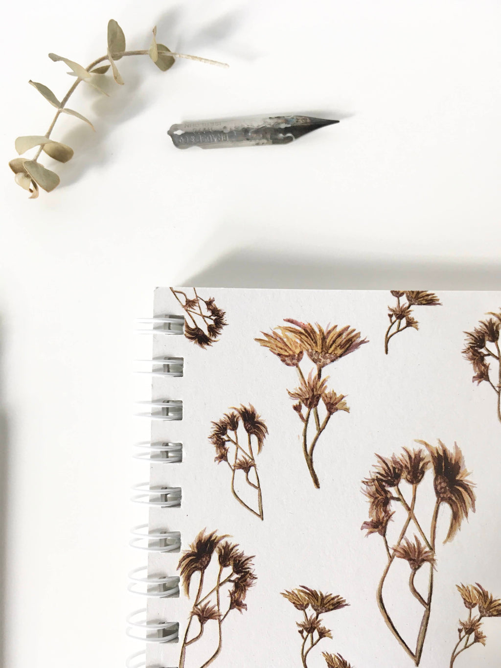 Botanical spiral notebook - 100% recycled