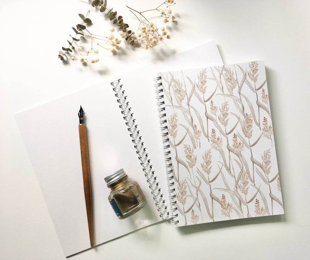 Botanical spiral notebook - 100% recycled