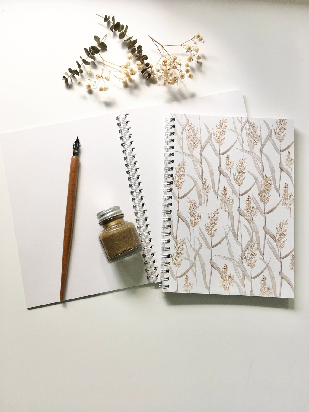 Botanical spiral notebook - 100% recycled