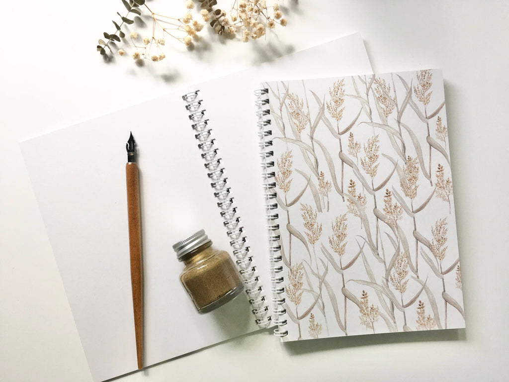 Botanical spiral notebook - 100% recycled