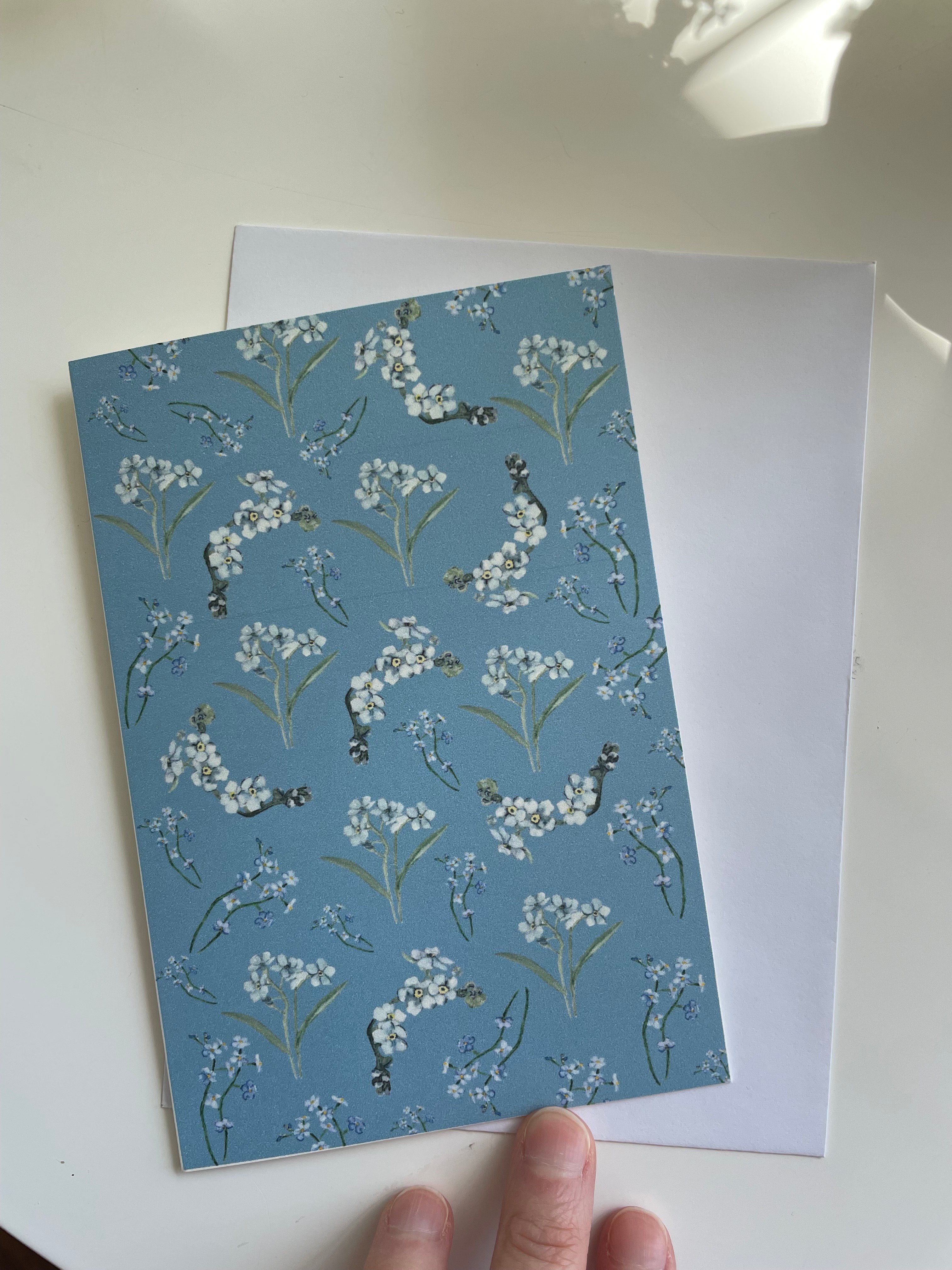 Forget me not - greeting card