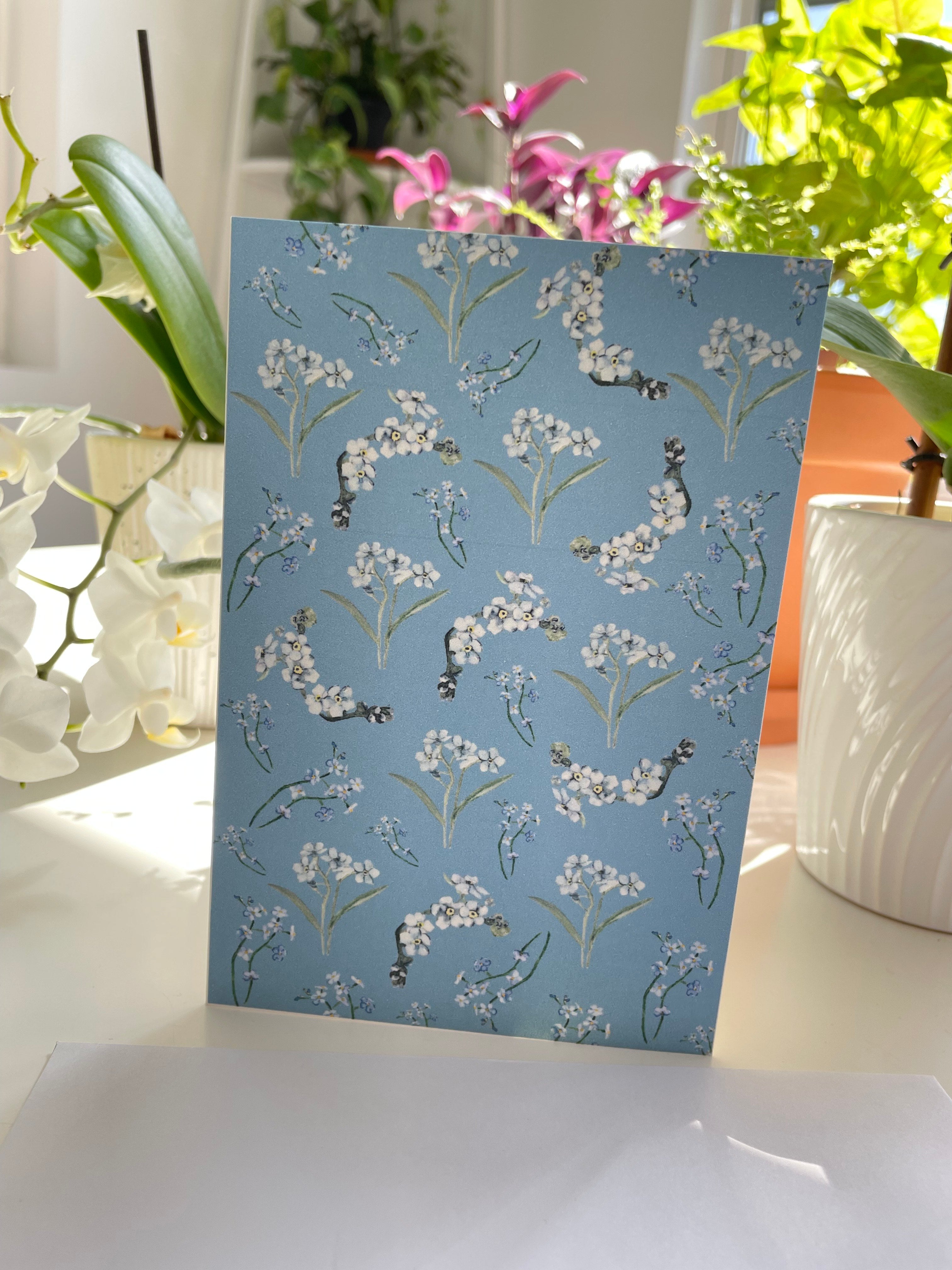 Forget me not - greeting card