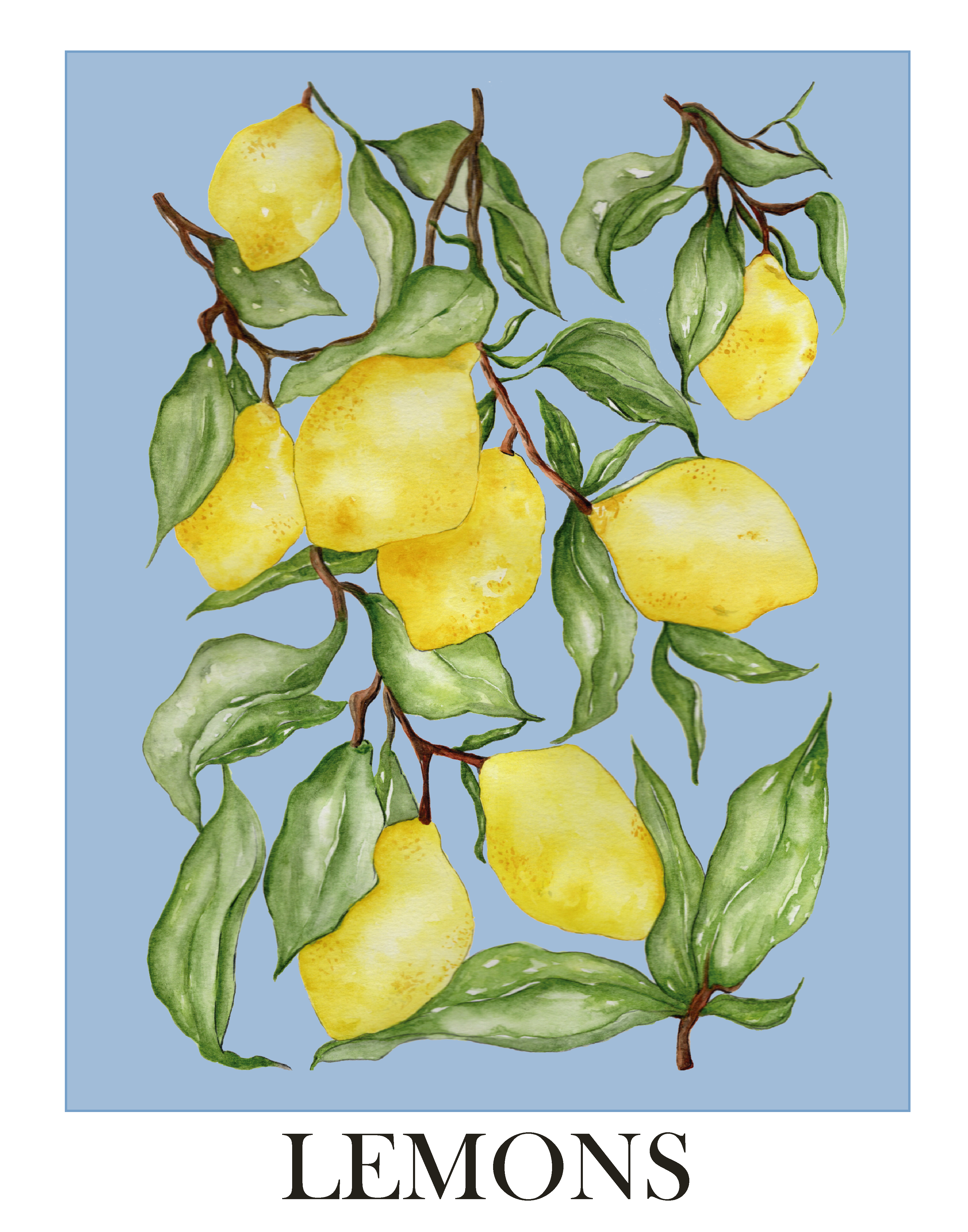 Lemon - art print poster