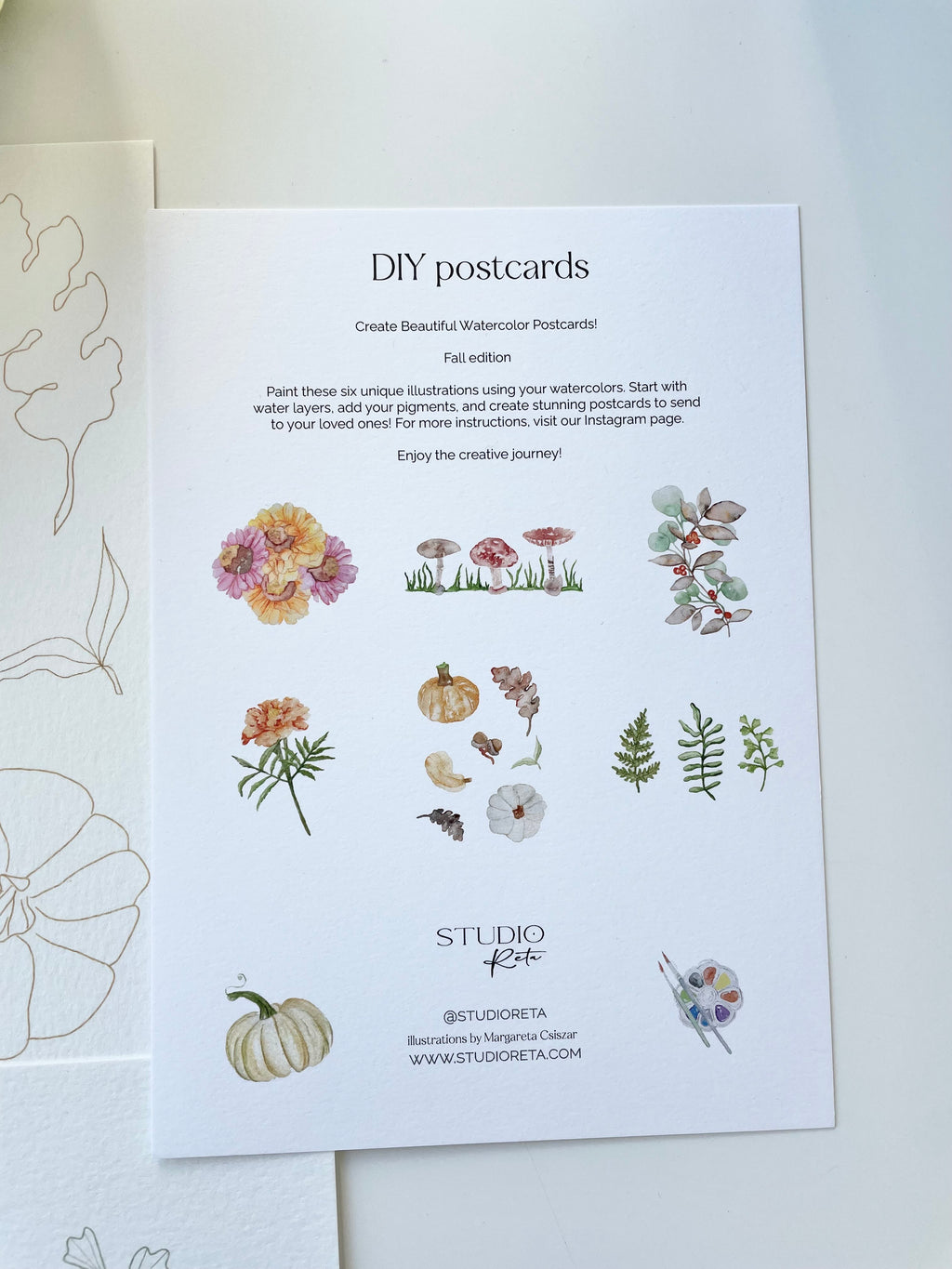 DIY Postcard set - the Fall edition