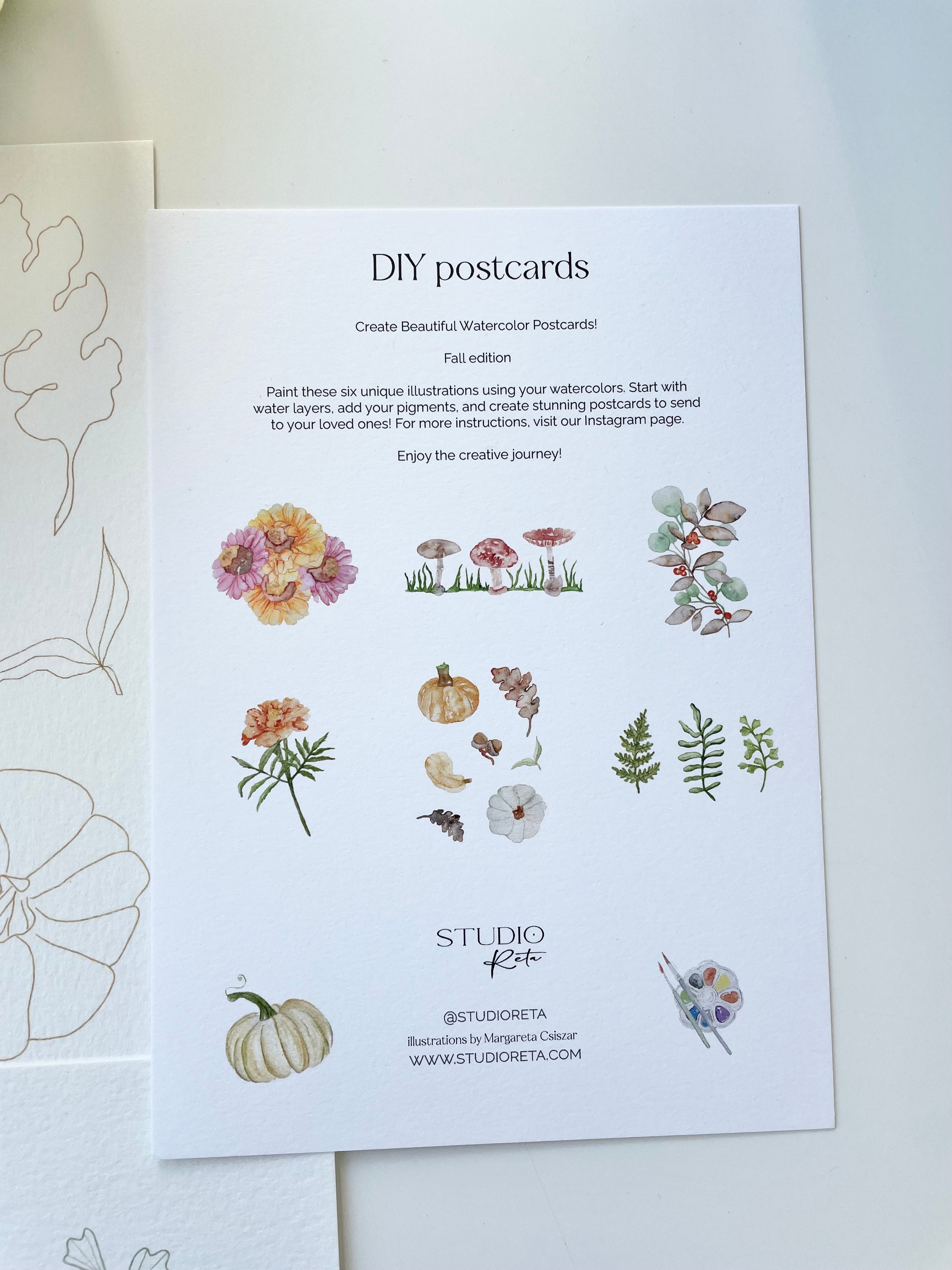 DIY Postcard set - the Fall edition