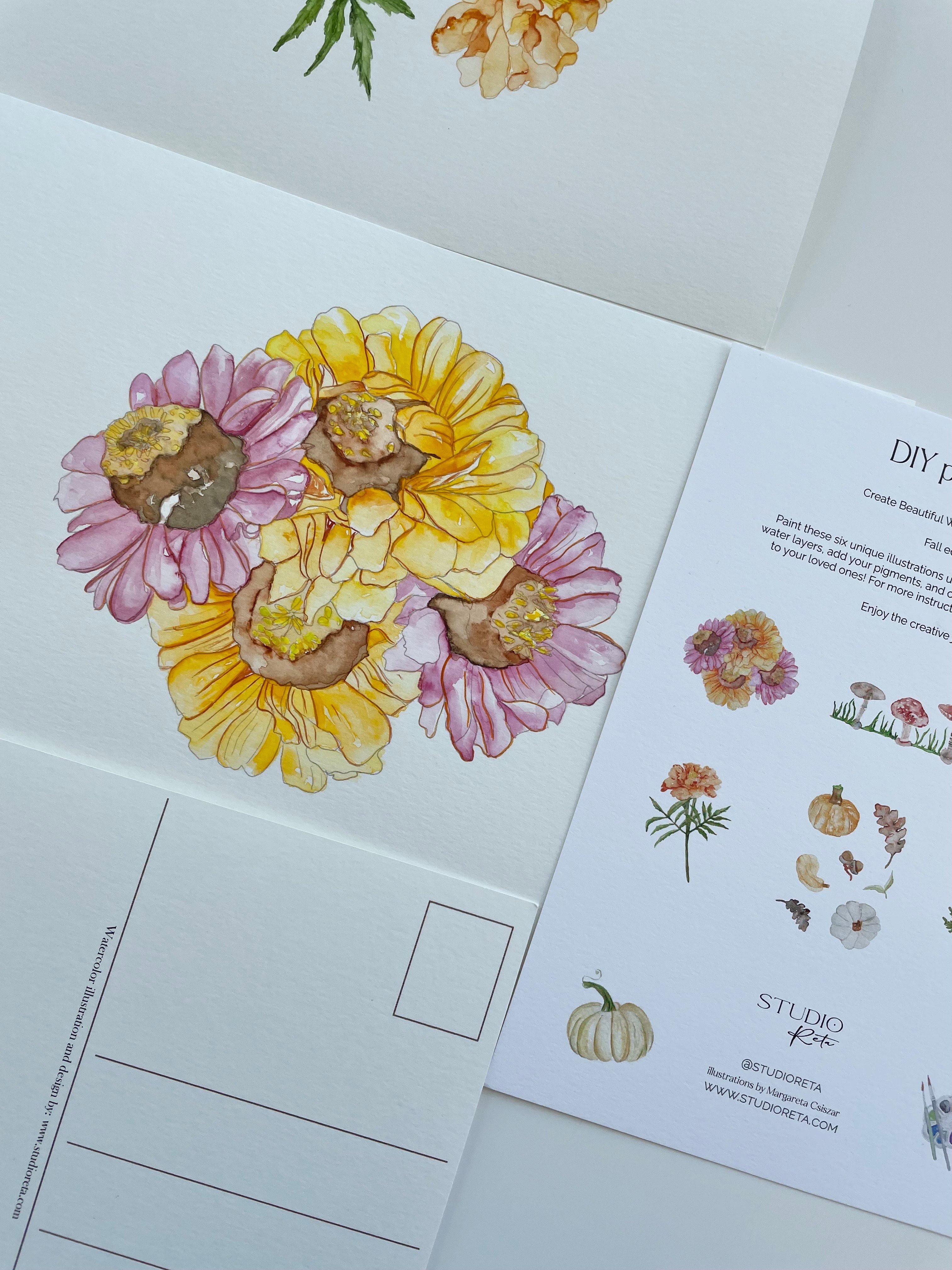 DIY Postcard set - the Fall edition