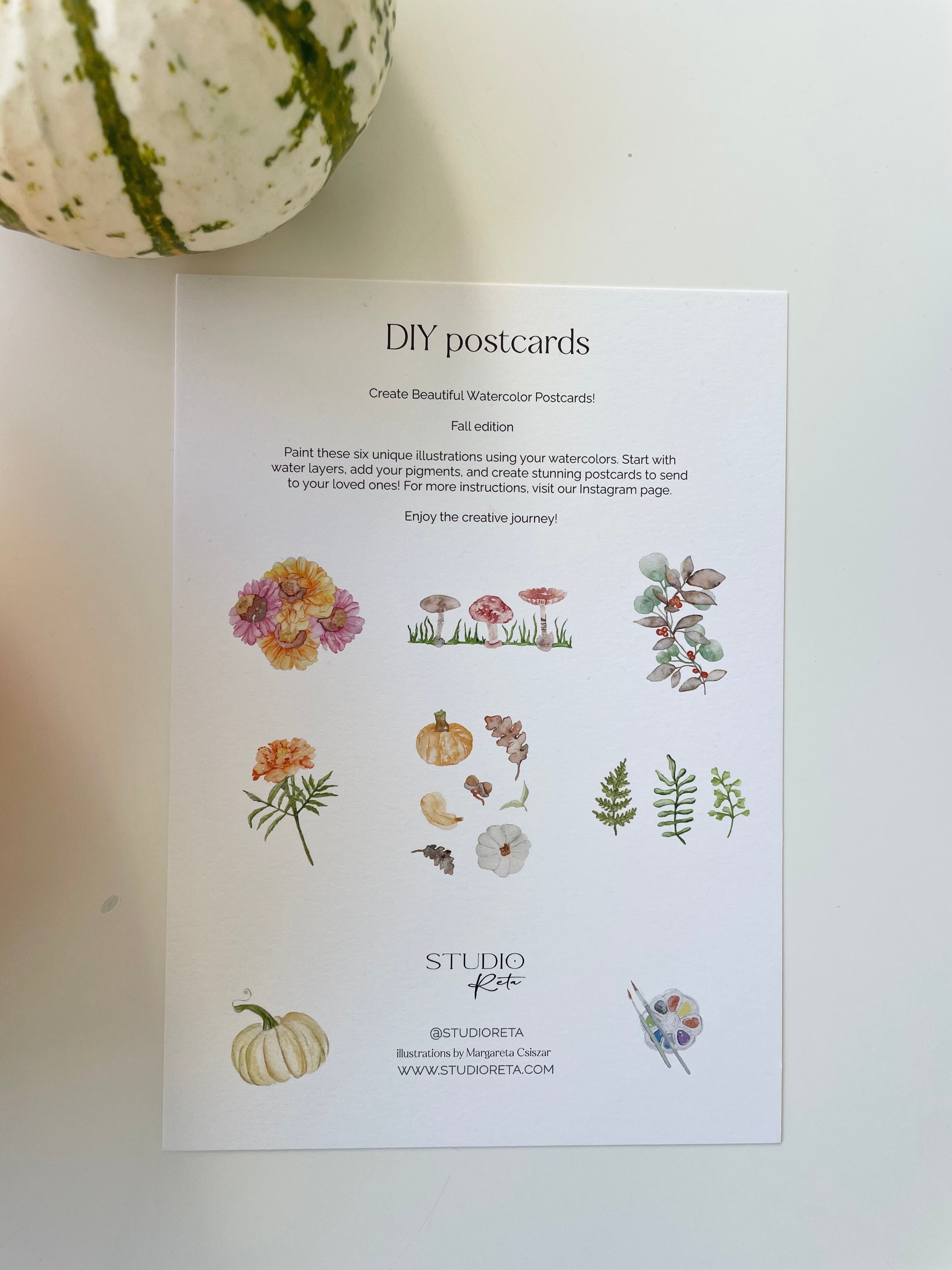 DIY Postcard set - the Fall edition