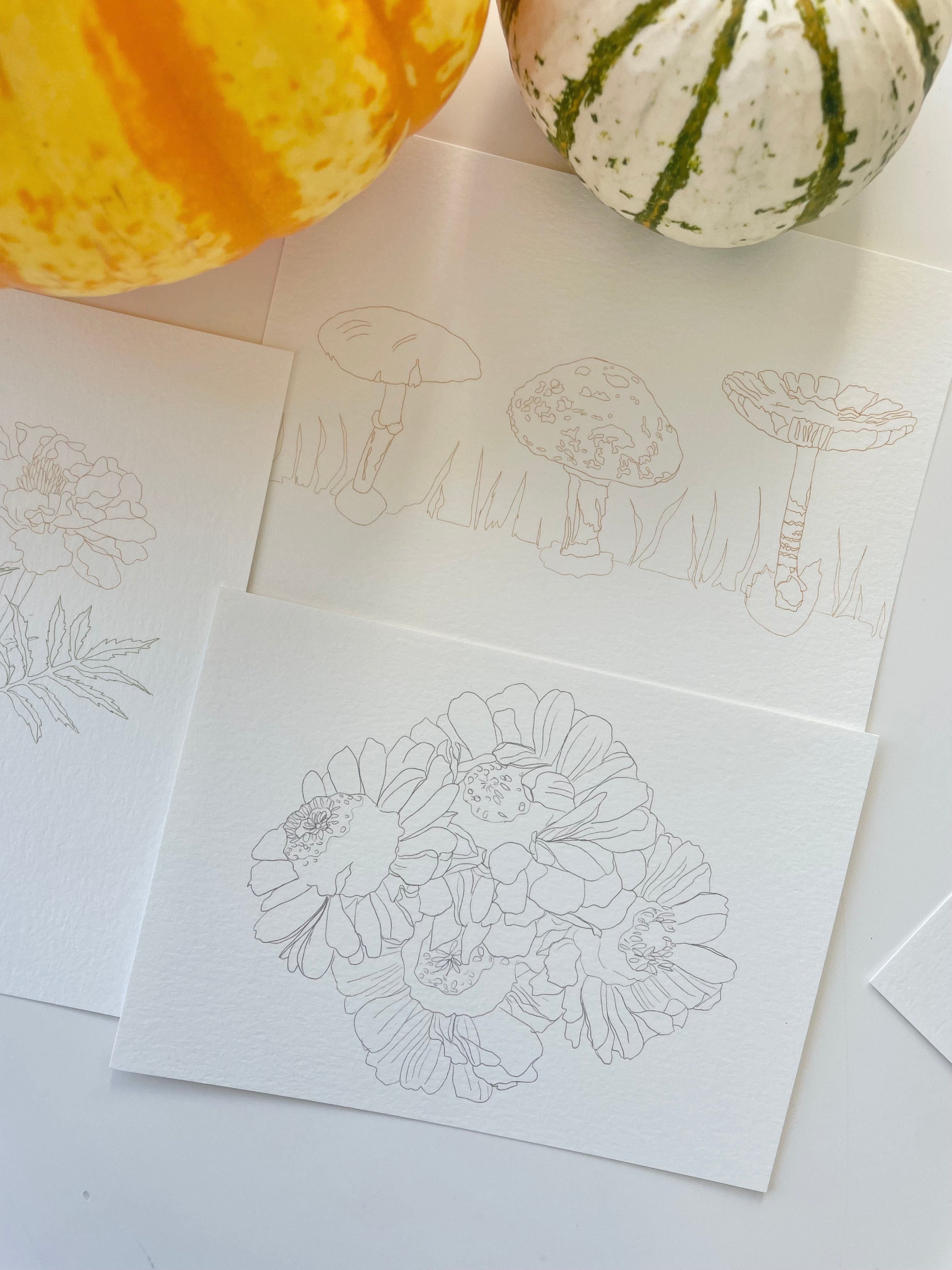 DIY Postcard set - the Fall edition