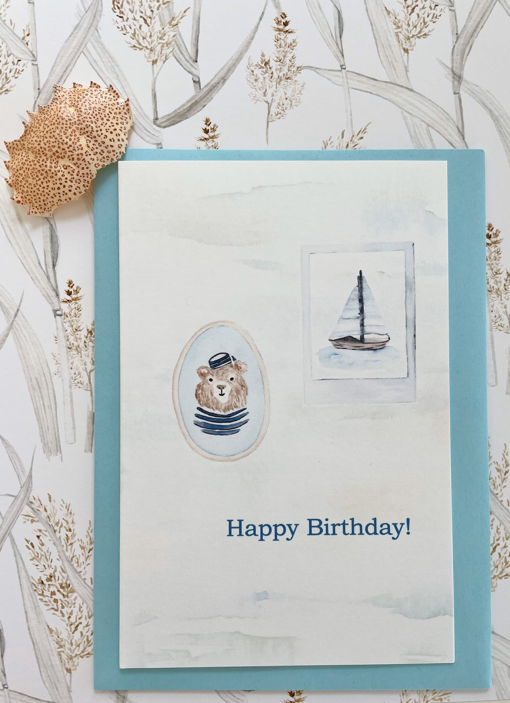 Happy birthday cards with cute illustrations