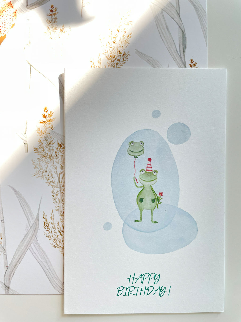 Happy birthday cards with cute illustrations