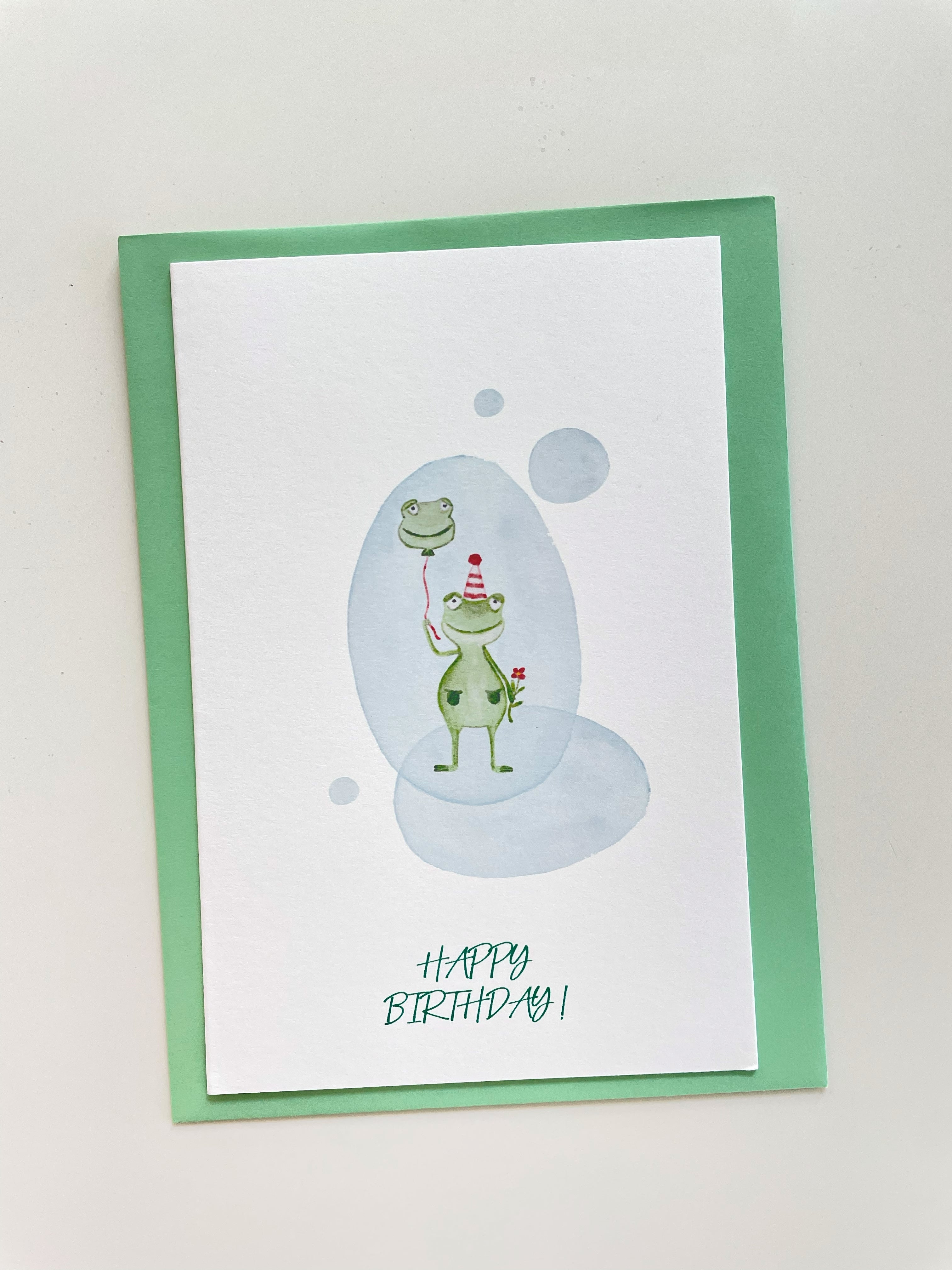 Happy birthday cards with cute illustrations