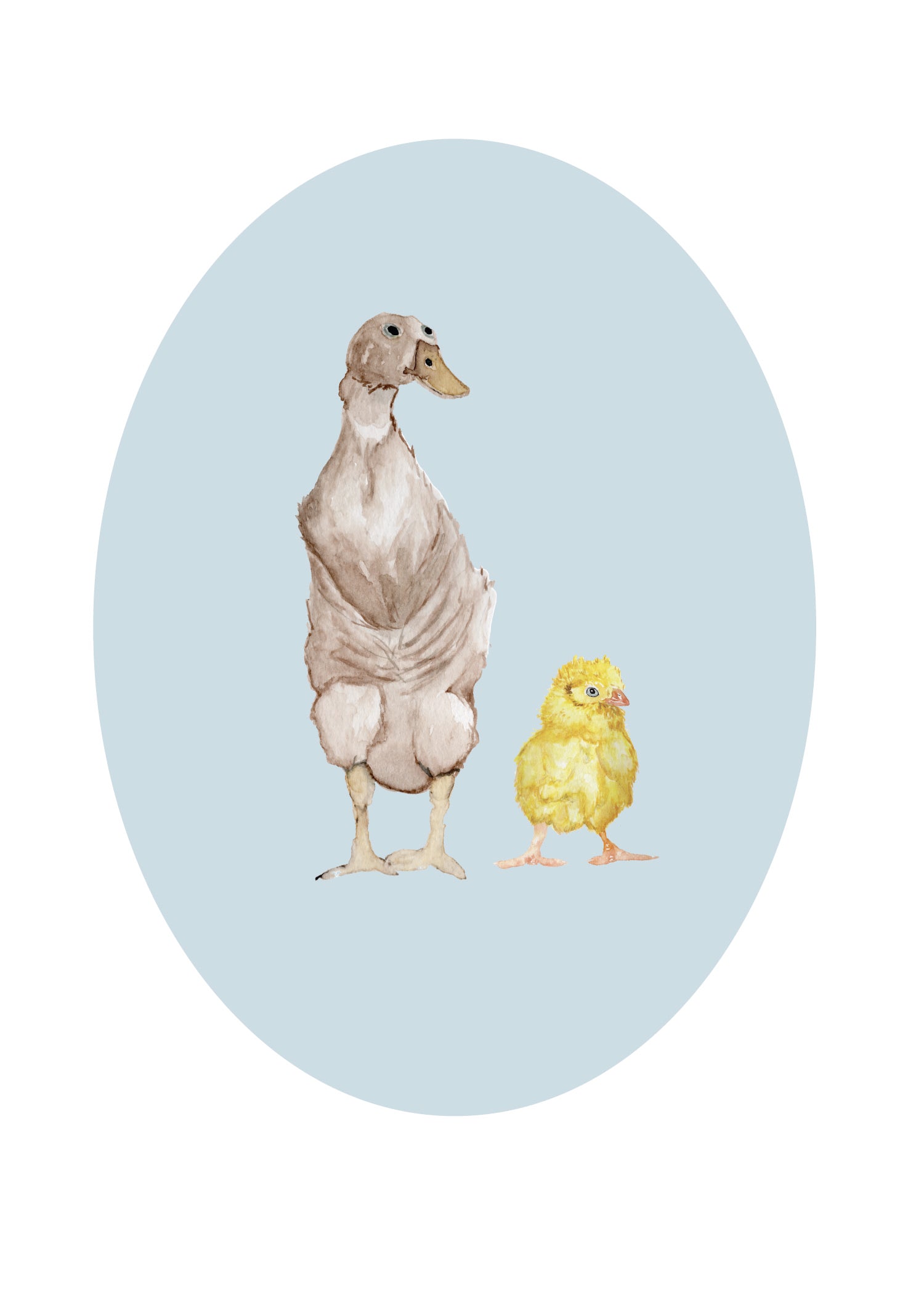Goose portraits - art print