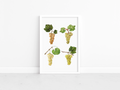 Grapes poster - art print