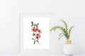 Red branch - art print