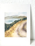 Lake inspired summer landscape